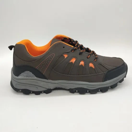 
Stylish Slip and Puncture Resistant Waterproof Nubuck Leather Sport Hiking Shoes 