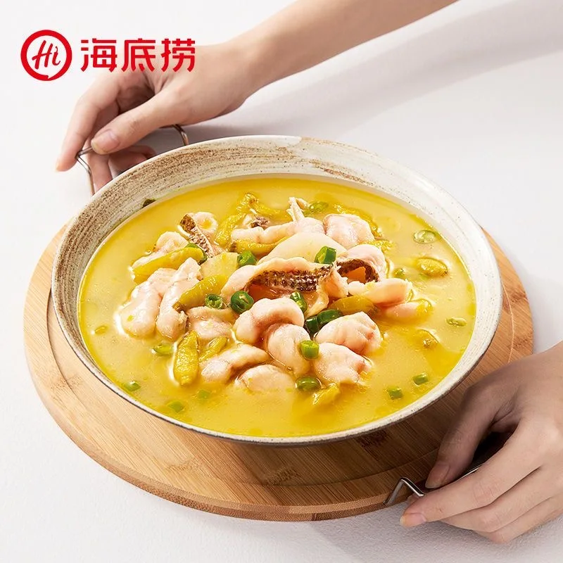 Wholesale Haidilao hot pot seasonings 210g Chinese food hot selling good taste Pickled pepper fish sour soup seasonings