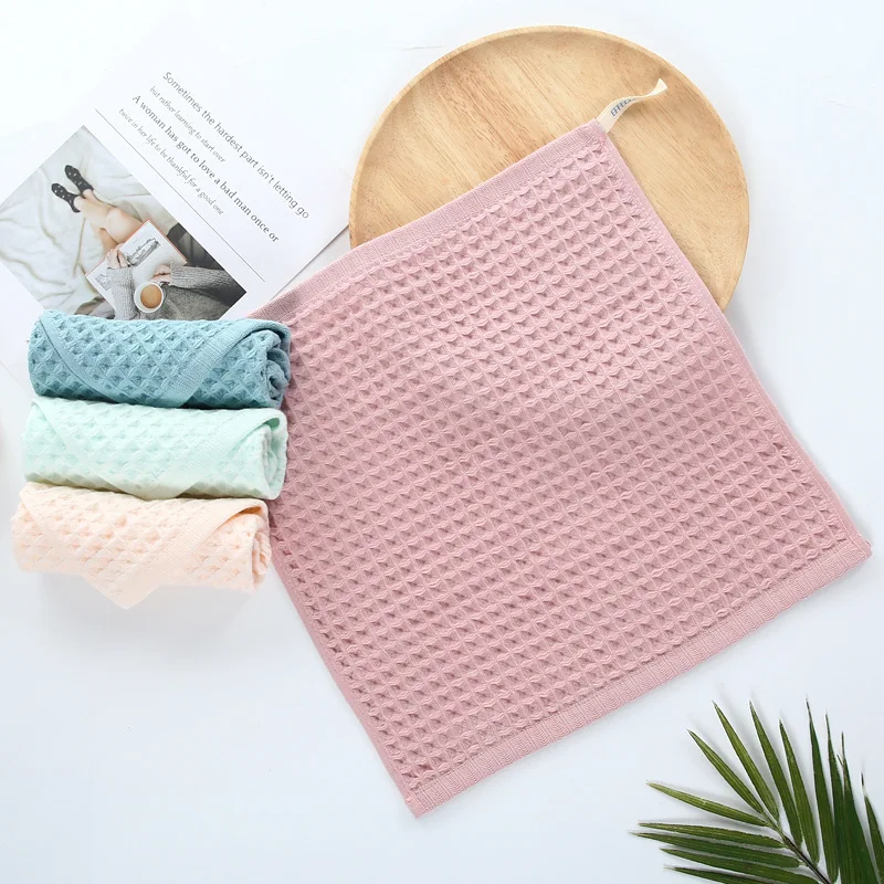 Cotton Waffle Weave Towel Custom Deep Cleaning Cloths Golf Towel