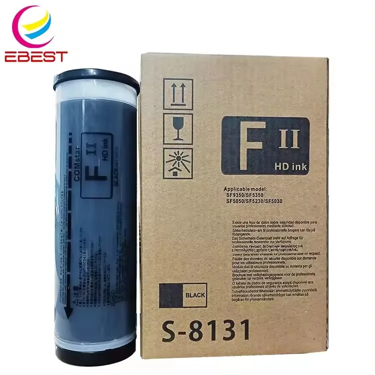 EBEST совместим с RISOs SF 5130 5450 5030 9350 S8113 для рисографов чернила FII типа S-8113 UA E F Дубликатор чернил