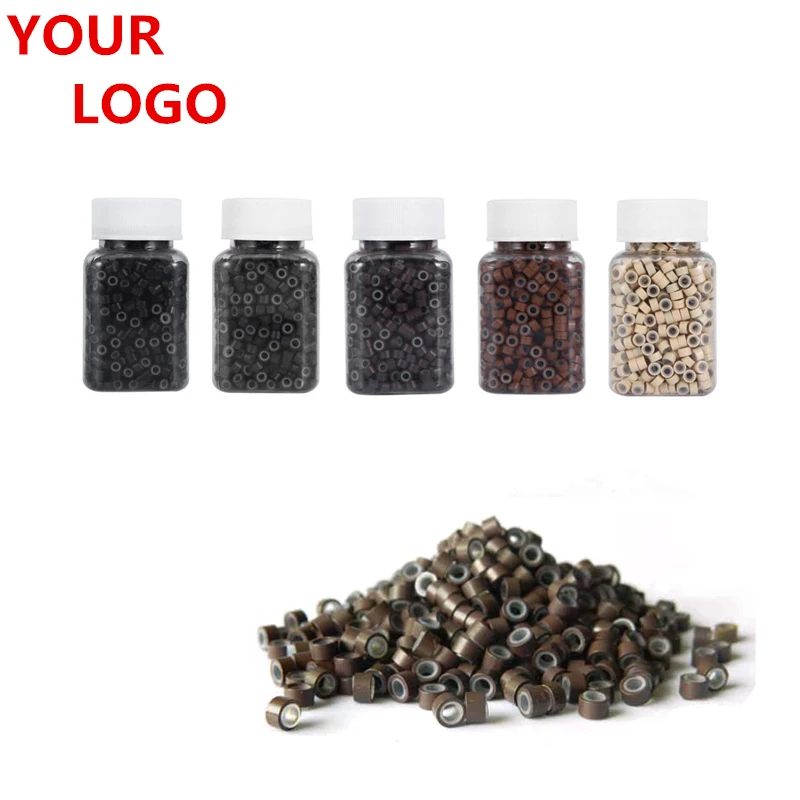 1000 шт./кор. микро бусины с силиконовой подкладкой Силиконовые 5 0x3 0 мм для наращивания