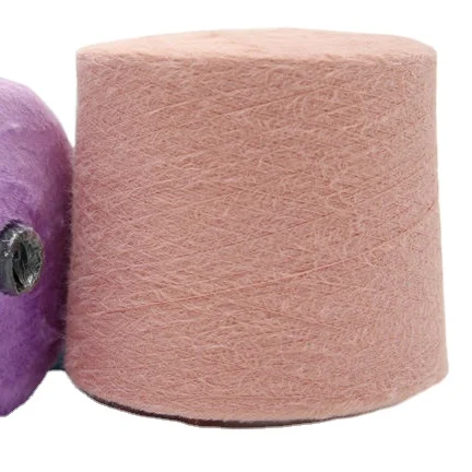 
Hot sales popular in Russia colorful 60 70 80 angora yarn long hair mink fancy yarn in stock 