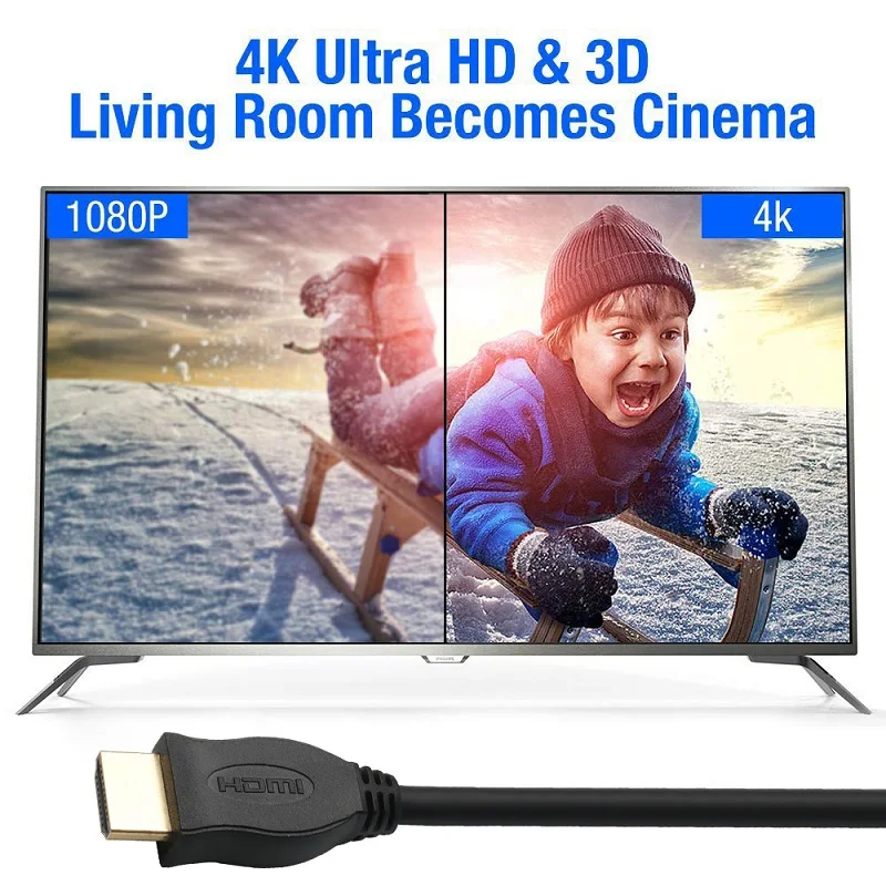2024 Newest Cheap Price 15M 20M 30M 50M 4K60Hz HDTV Cable Premium 28AWG TV HDTV Cable Video Cable For Laptop Monitor HD TV