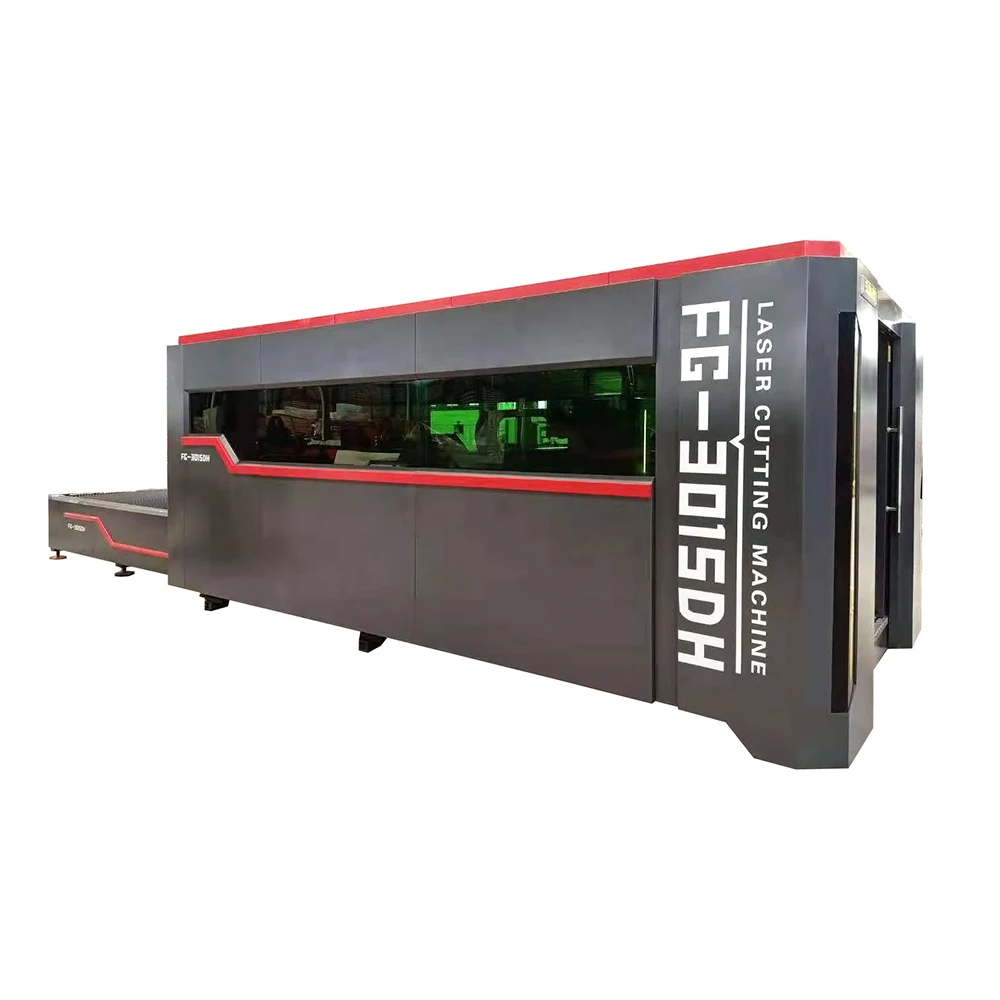 SUDA 3000W Whole Cover Optical IPG MAX RAYCUS auto focus Fiber Laser Cutting Machine