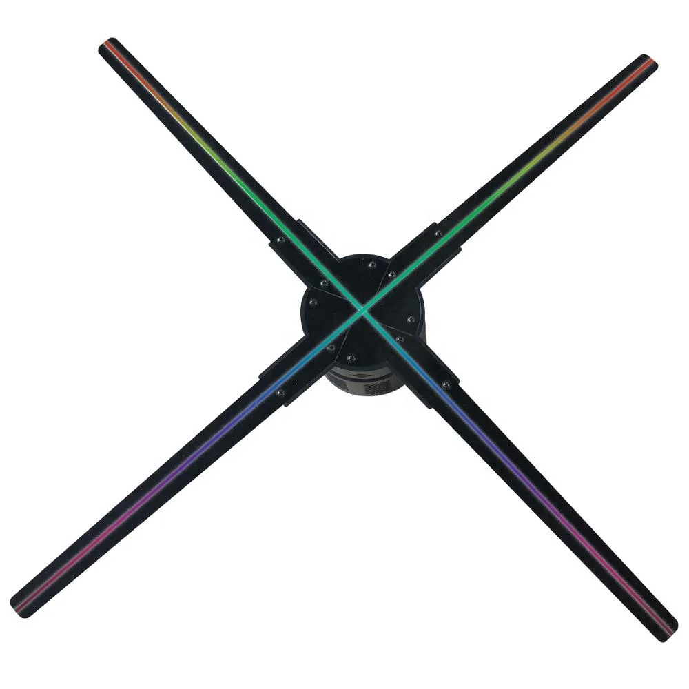 60cm 3d led hologram projector 3d halogram advertising fan projector led fan advertisement