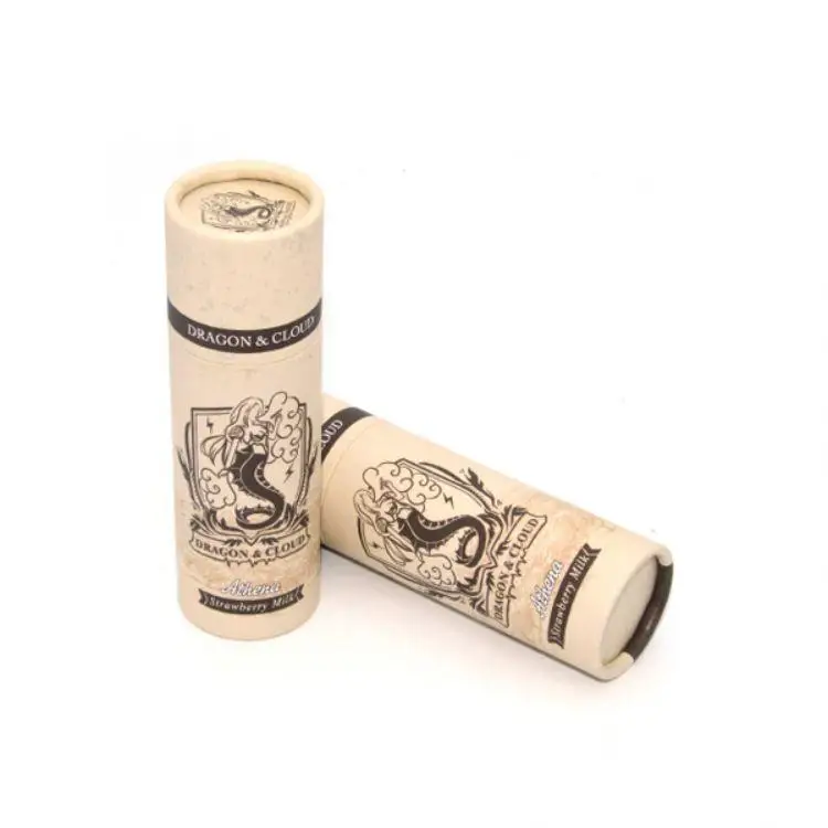 Custom Logo Round Food Paper Tubes Tea Packaging Boxes China Factory Cosmetic Push Up Cardboard Small Kraft Paper Tube Packaging