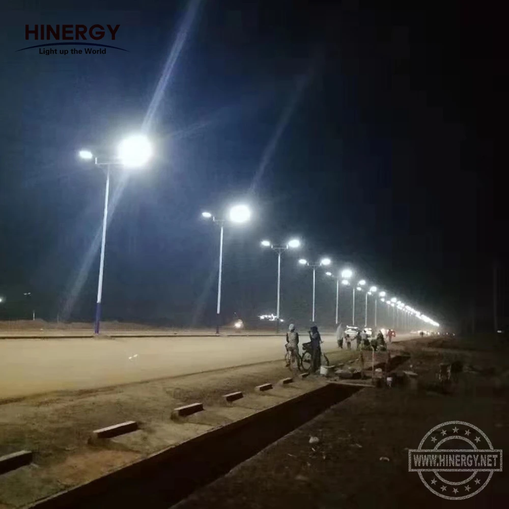  Hinergy регулируемый источник света высокий люмен все в одном Встроенный солнечный светодиодный уличный