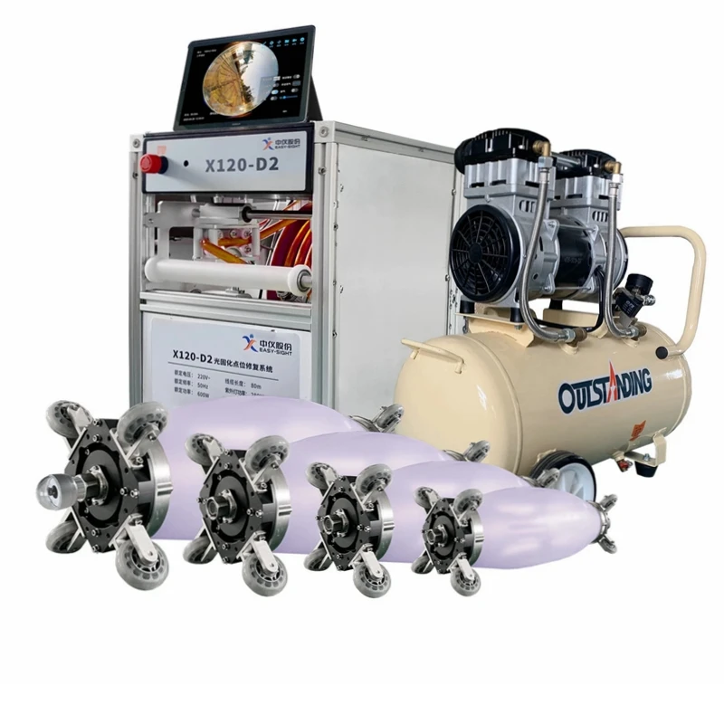 Система УФ-точечного ремонта Cipp, светодиодное реабилитационное оборудование для отверждения труб 8-24 дюйма