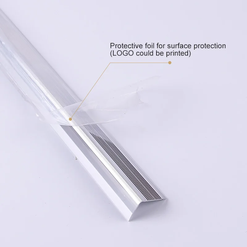Foshan FSF Anti Skid Floor Stair Treads Vinyl Anti-slip L Shape Black Stair Nosing/nose/step Edge