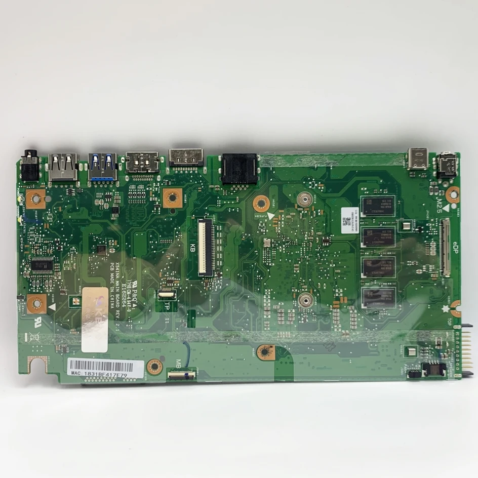 X541N Laptop Motherboard For ASUS X541NA A541NA F541NA R541NA D541NA X541 Mainboard N3350/N4200 4G/2G-RAM