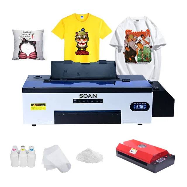 Заводская поставка Soan L1800/DX5/R1390 30 см DTF принтер Impresora прямо к пленочной печатной машине для футболок и духовой сушилки