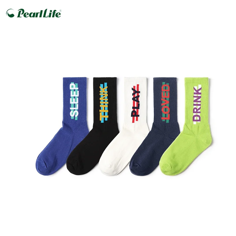
PL-A 289 лучший бренд 100% pima хлопковые носки без спандекс Сделано в Китае для клиентов из США жаккардовый унисекс универсальные носки 