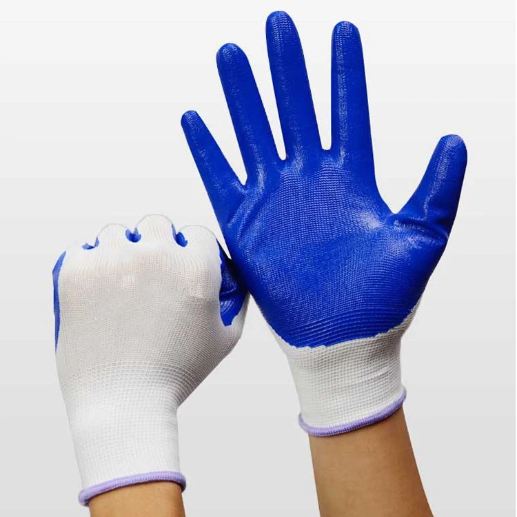 JingCai, 13 калибр, нейлоновые промышленные латексные резиновые защитные перчатки с полиуретановым покрытием для рук