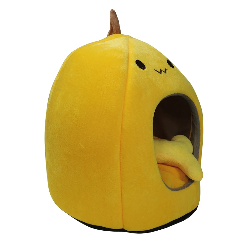 Hot Selling Cute Animal Shape Home Decor Semi-enclosed Well Ventilation Super Warm Comfortable Pet Nest