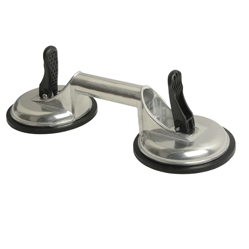 Aluminum Alloy Single / Two / Triple Claw Glass And Ceramic Tile Sucker Vacuum Suction Cup With Rubber Suction Pad