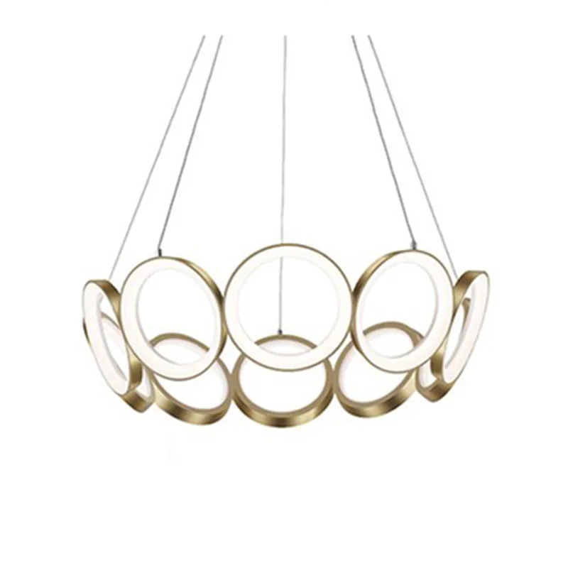 Nordic Modern Decorative Metal Brass Hanging Lamps Glass Ball Led Chandelier Pendant Lights For Living Room Antique Design