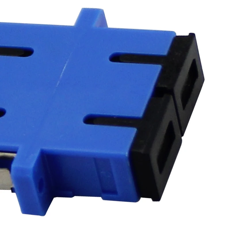 VCOM Flange SC to SC UPC Duplex Fiber Optic Connector Single Mode Multimode Plastic Optical Adapter Coupler