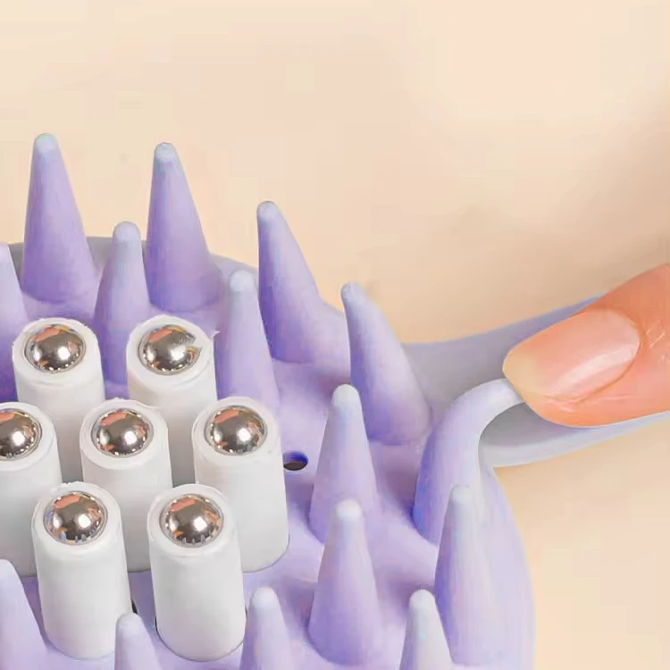 New Multi-Functional Silicone Bath Cleaning Brush Eco-Friendly Hair/Car/Pet Hairbrush Hand New Shampoo Brush Head Massage Handle