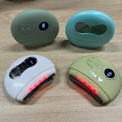 Amazon Hottest OEM Portable Microcurrent Skin Therapy facial massager Lift Body Slimming Machine Guasha Stone Bian Gua Sha
