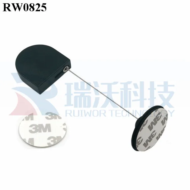 RUIWOR RW0825 D-образная микро-Защитная Выдвижная кабельная катушка с диаметром 38 мм круглый клеящийся пластиковый соединитель пластины