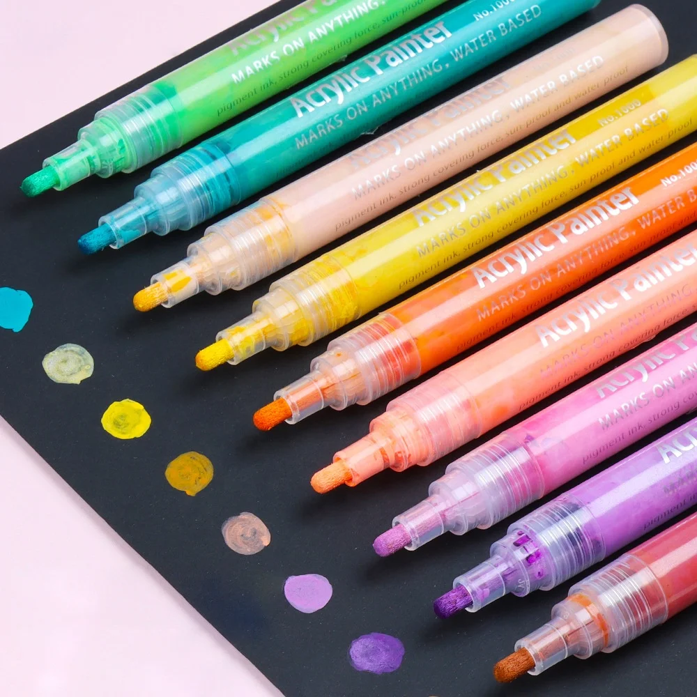12 Colors Acrylic Ceramic Pen Graffiti Water-Based Pen Paint Marker Pen Acrylic Markers Paint Marker