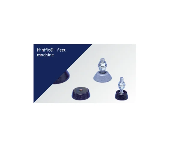 Hutchinson Minifix - Feet machine Anti vibration adjustable equipement for machine foot  Elastomeric anti-vibration mounts