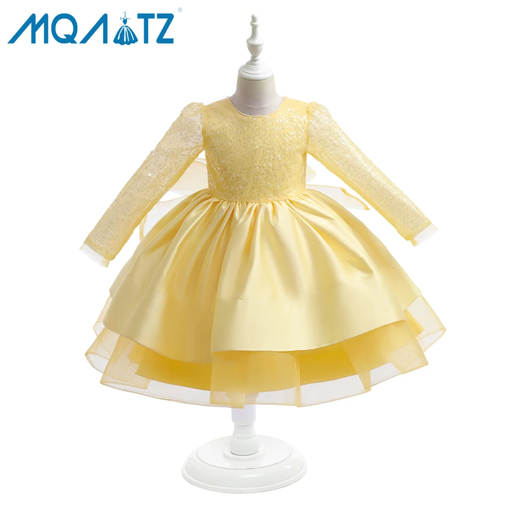 Kids Dresses for Girls Christmas Party Sequins Teen 10 12 14 Years Children wer Wedding Gown Princess Dress Girl Clothes