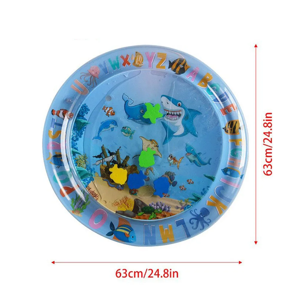 Summer Soft Pet Dog Cooling Sensory Gym Whale Cute Cartoon Kid Activity Inflatable Tummy Time Water Sensor Play Mat For Baby Cat