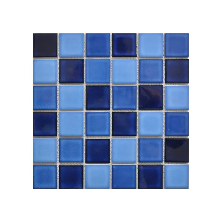 Best Price Waved Surface glazed Porcelain Mosaic Ceramic Swimming Pool Tile