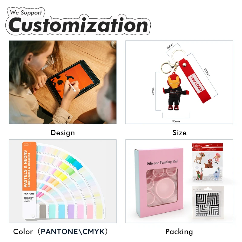 Wholesale 3d Pvc Keychain Custom Logo Design Shaped Rubber Soft Pvc Keychains Cartoon 3d Silicon Keychain Rubber Key Chains