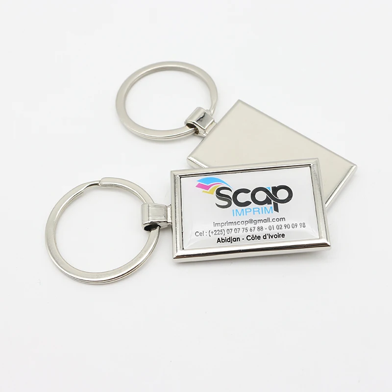 Souvenir Cheap Rotating Custom Epoxy Car Brand Metal Keychain