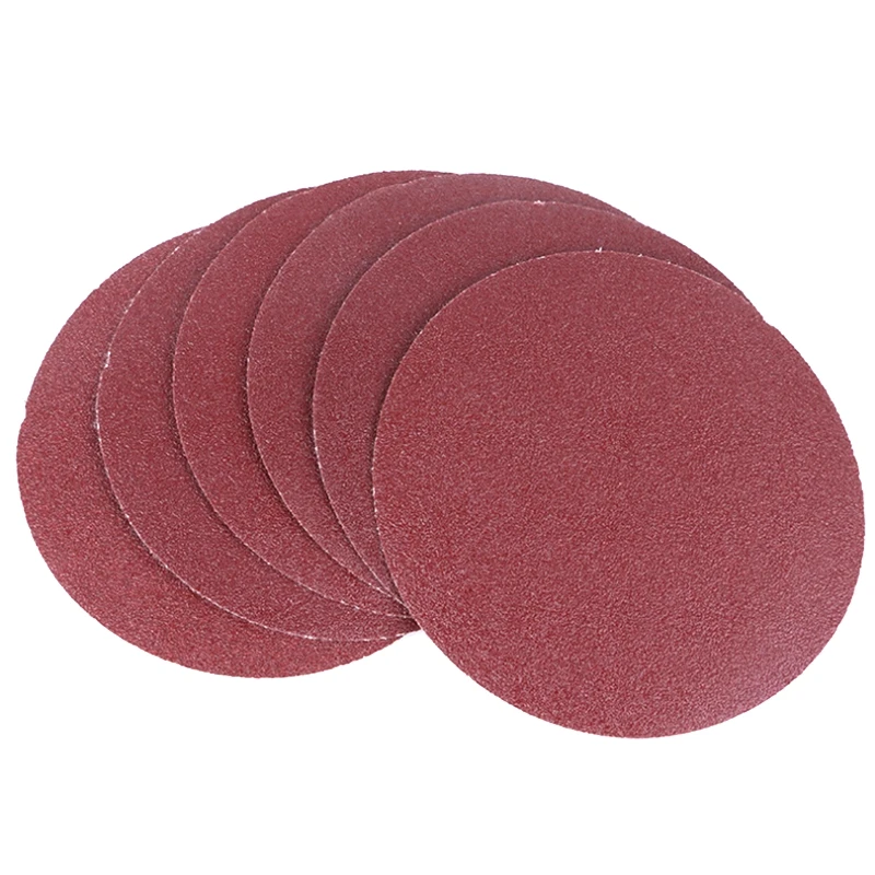 4inch 100-Piece Disc Polishing Sandpaper Set Flocked Sandpaper for Wood or Metal Polishing