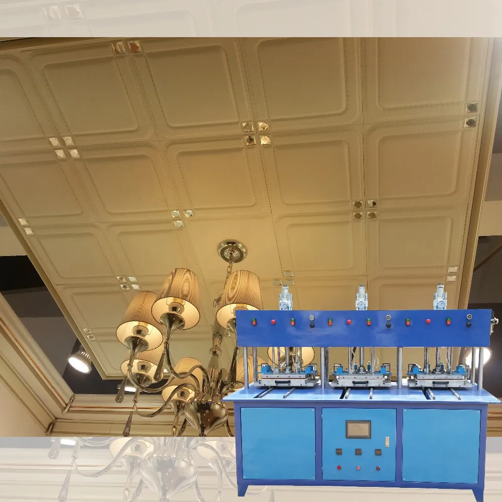 High quality 3D Decorative Wall Panel Machine automatic 3D Artificial leather Wall Panel Machines