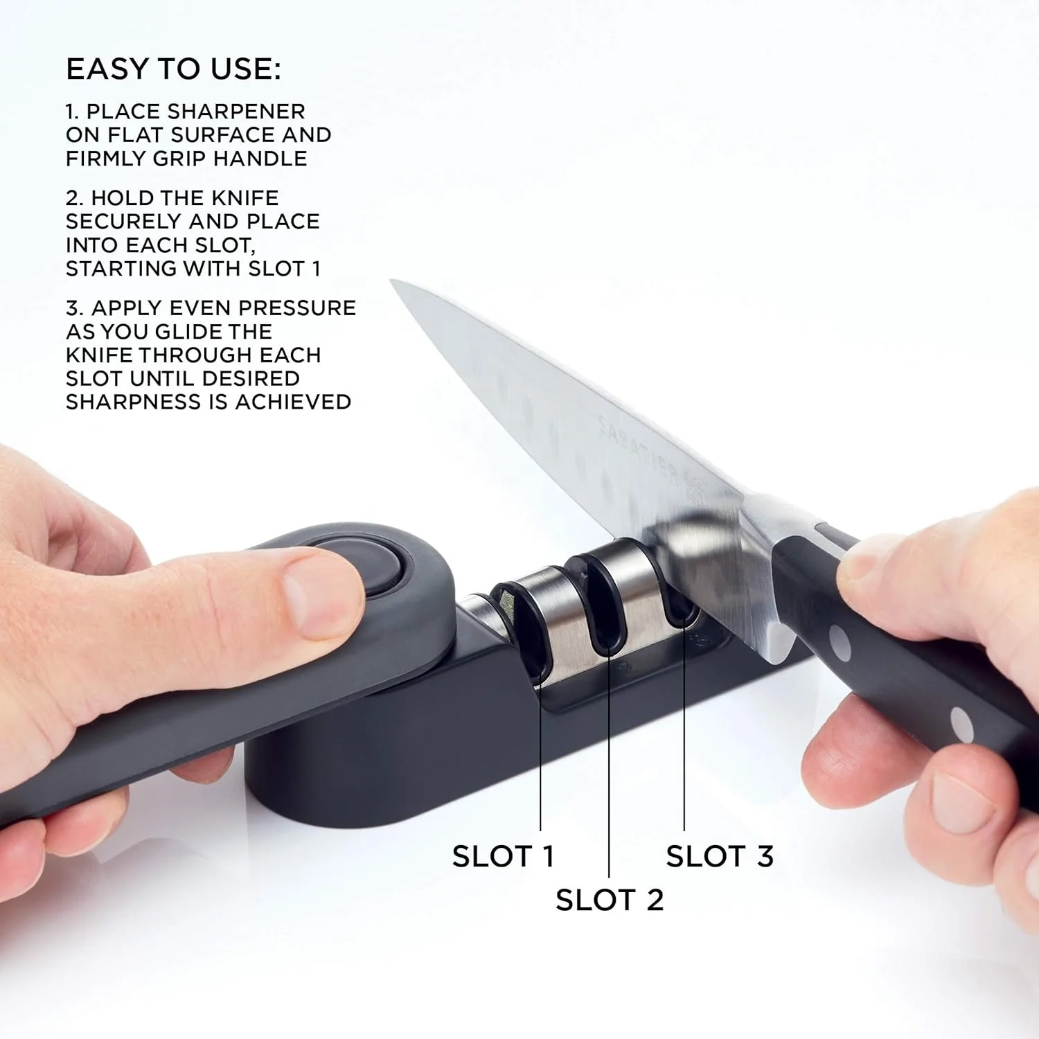 factory cheap 3 stage folding knife sharpener