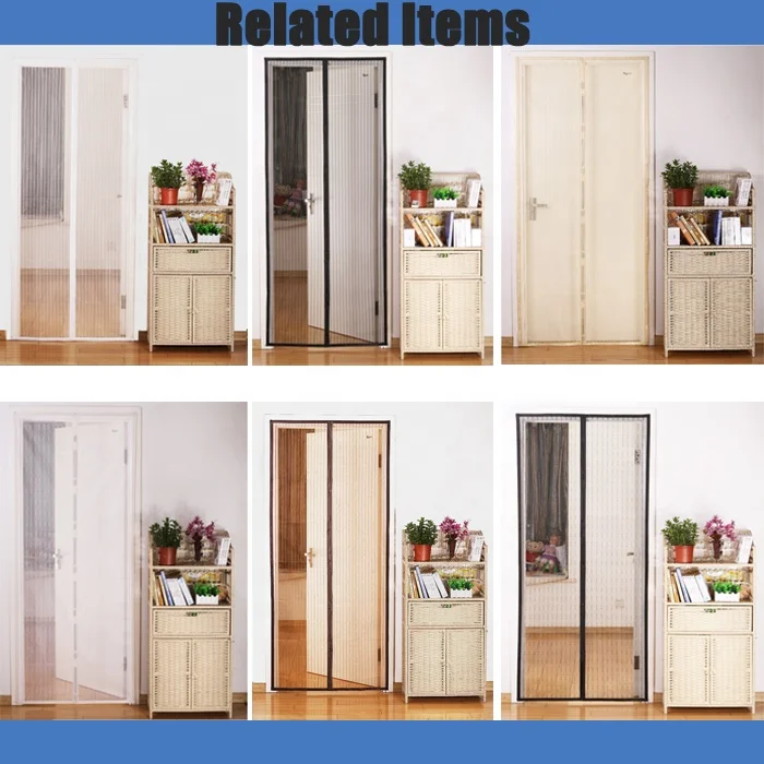 Magnetic Door Screen Mosquito Net Mesh Curtain with Magnets