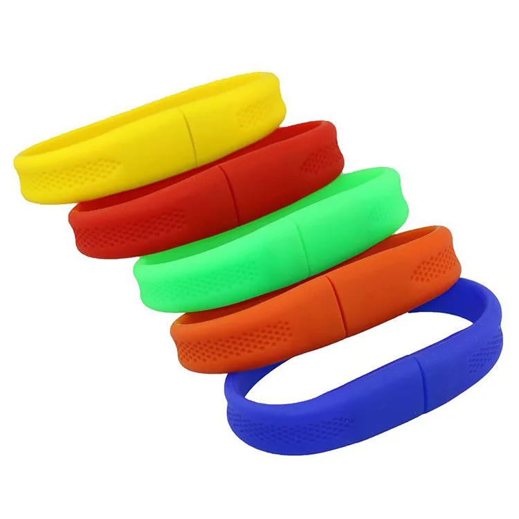original brand chip silicon wristband flash drive USB / high quality silicon bracelet usb flash drive 3.0 128gb with your logo