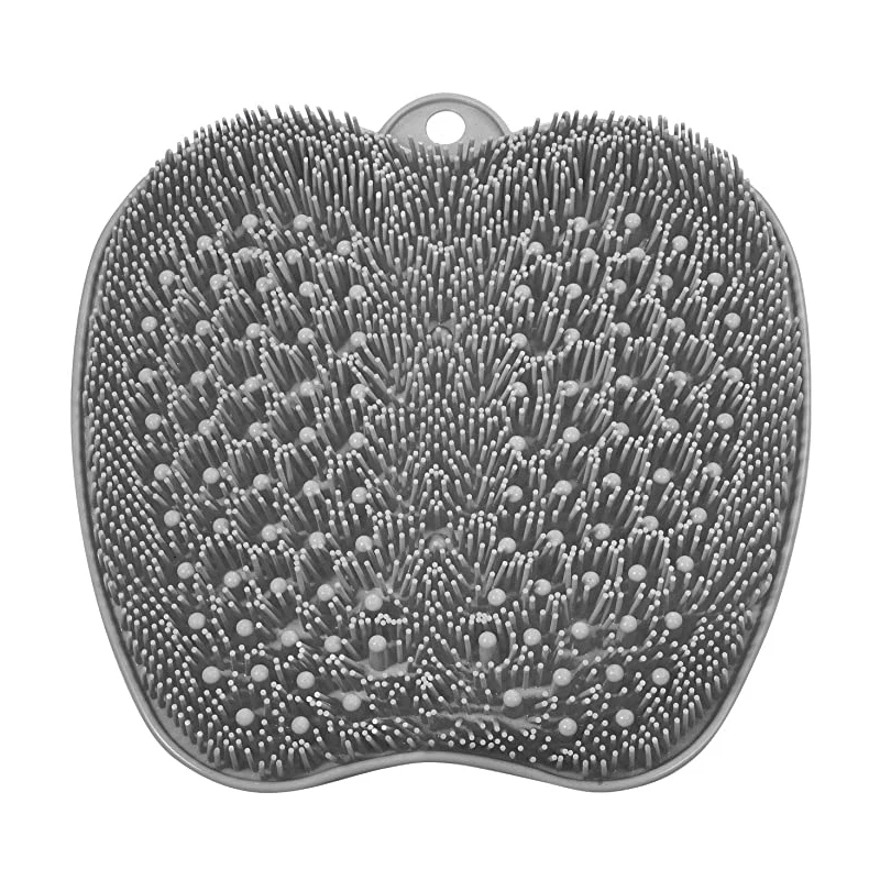 Wholesale Silicone Shower Foot Massager Scrubber Mat Bathroom With Non Slip Suction Cups For Feet Exfoliator Callus Remover