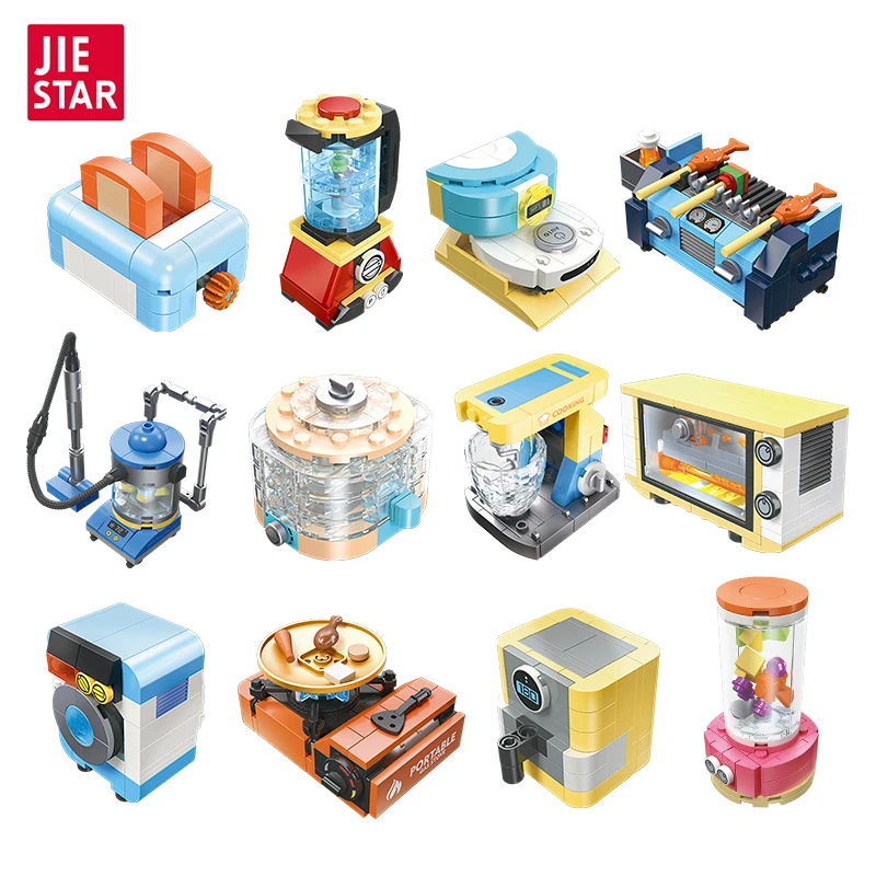 New Educational ABS Building Block Toys Modular Building Sets for Small Scale Army & home Models DIY Assembled Play Box Packing