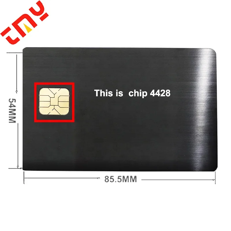 Red Brushed 4442 No Chip Blank Metal Wallet Stainless Steal Credit Card