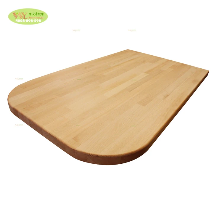 Factory Supply Solid Beech Wood FJ Vanity Counter Top Custom Finger Joint Beech Wood Countertops