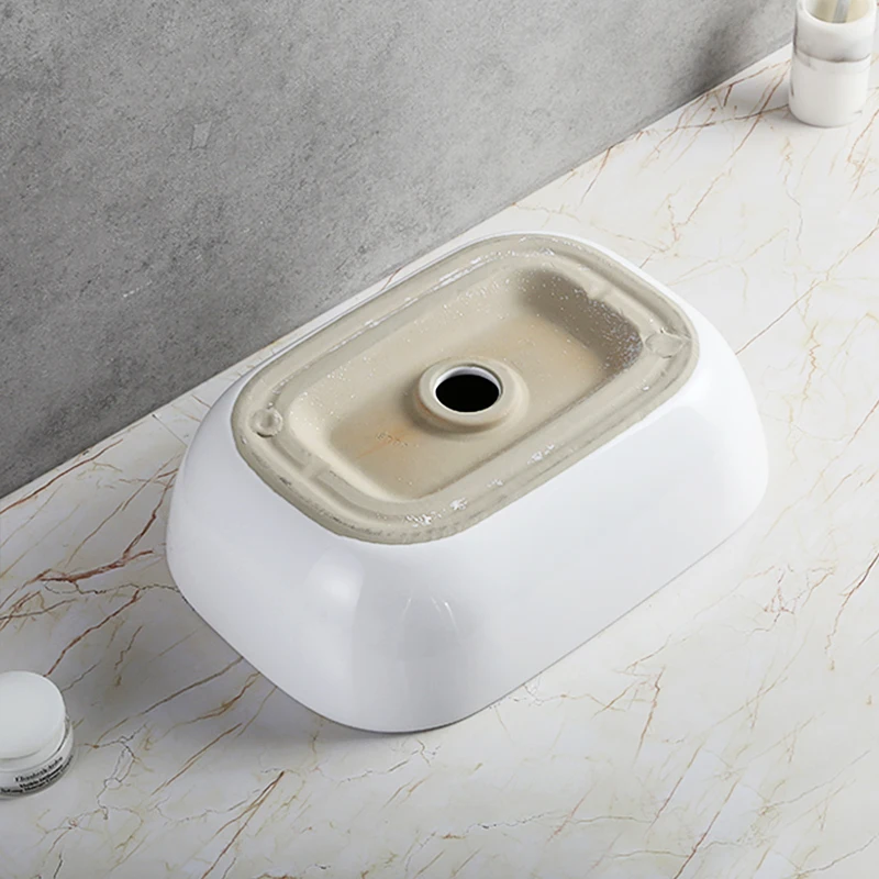 Modern Ceramic Counter Top Art Wash Basin Sanitary Ware Porcelain Vessel Basin Bowl Lavabo Bathroom Sink
