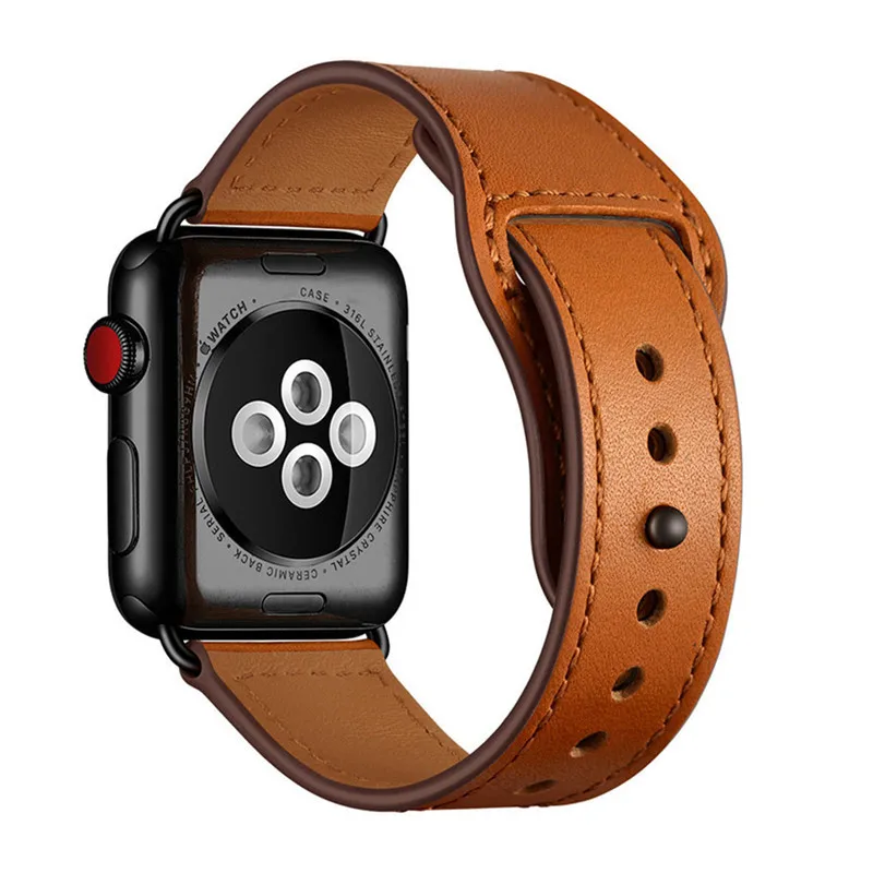 Лидер продаж аксессуары для умных часов 38 40 мм 42 44 Iwatch кожаный ремешок Apple