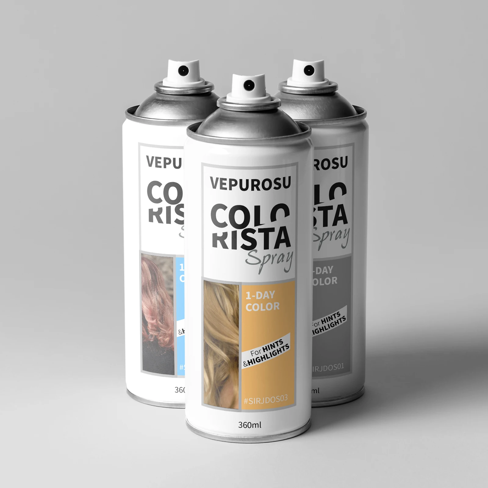 Custom Liquid Temporary Hair Dye Cream Unisex Instant Cover up Hair Root Concealer Spray in White Silver Blond Grey Free Sample