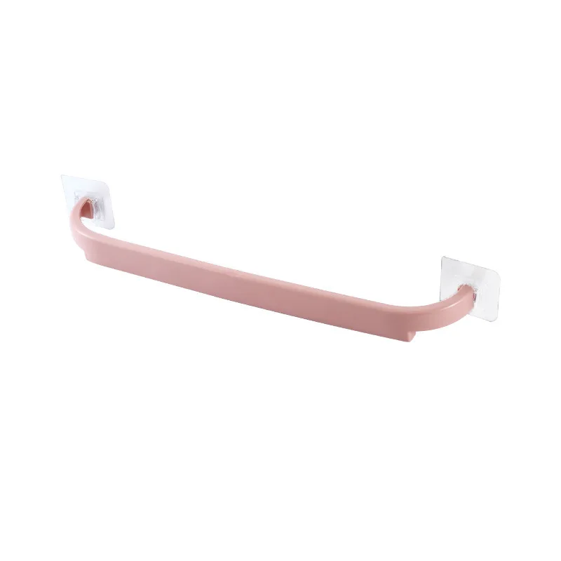 Adhesive Towel Rack for Bathroom Towel Bar Shelf Wall Mounted Towels Hanger Toilet Holder Kitchen Bathroom Organizer