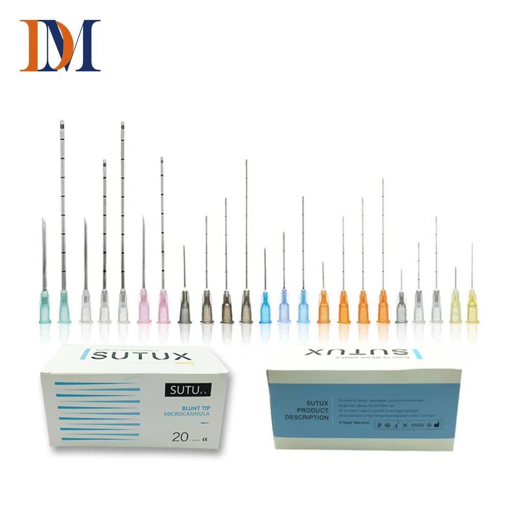  Корейская инъекционная Гиалуроновая кислота медицинская тупая игла cannula наполнитель размеры