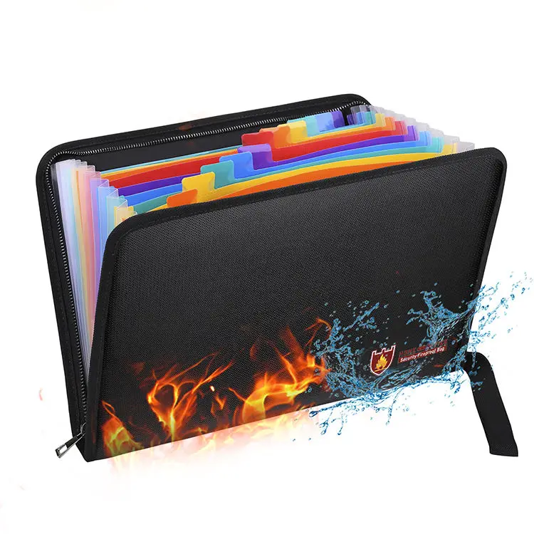 A6 PVC Portable File Folder Extension Wallet Office Storage Bag for Sorting and Organizing Bills Receipts and Office Files
