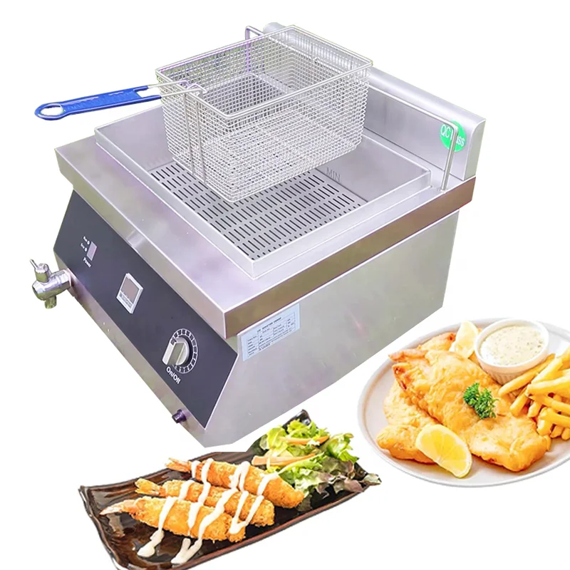 Fried Chicken Frier Frying Fryer Chip French Frie Machine Friteuse Professionnel Industrial Commercial Bulk Electric Deep Fryers