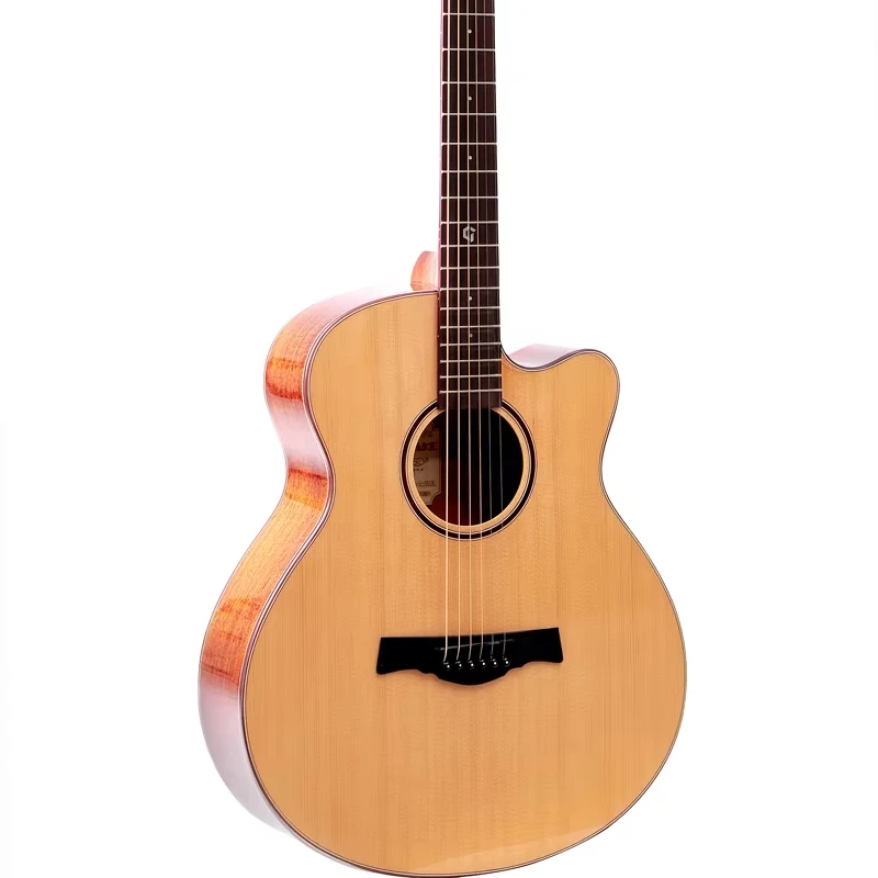 Geake G 102C 40 дюймовая твердая Акустическая гитара высокого качества из розового дерева красного специальный дизайн недорогой