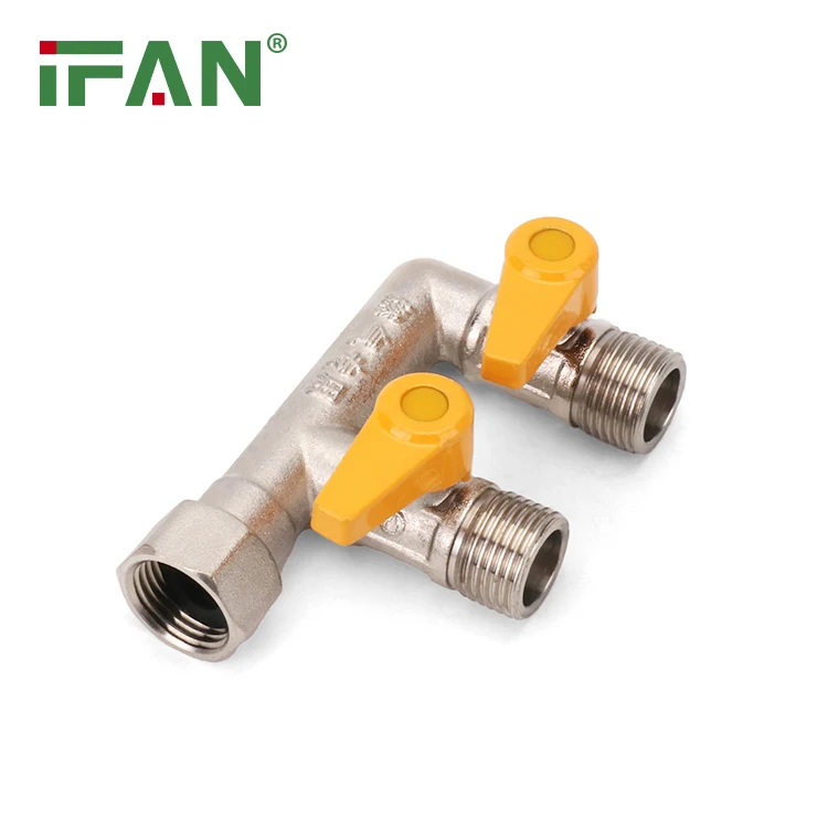 Латунный шаровой клапан IFAN высокая температура газовый PN25 типа F FMM 1/2