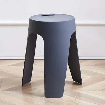 Modern simple colorful living room dining chairs pp stackable whirl round stool garden plastic chair